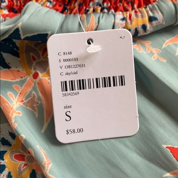 Free People True Blue Printed Cami Sz S - Picture 7 of 7